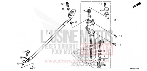 REAR BRAKE MASTER CYLINDER CRF450RK de 2019